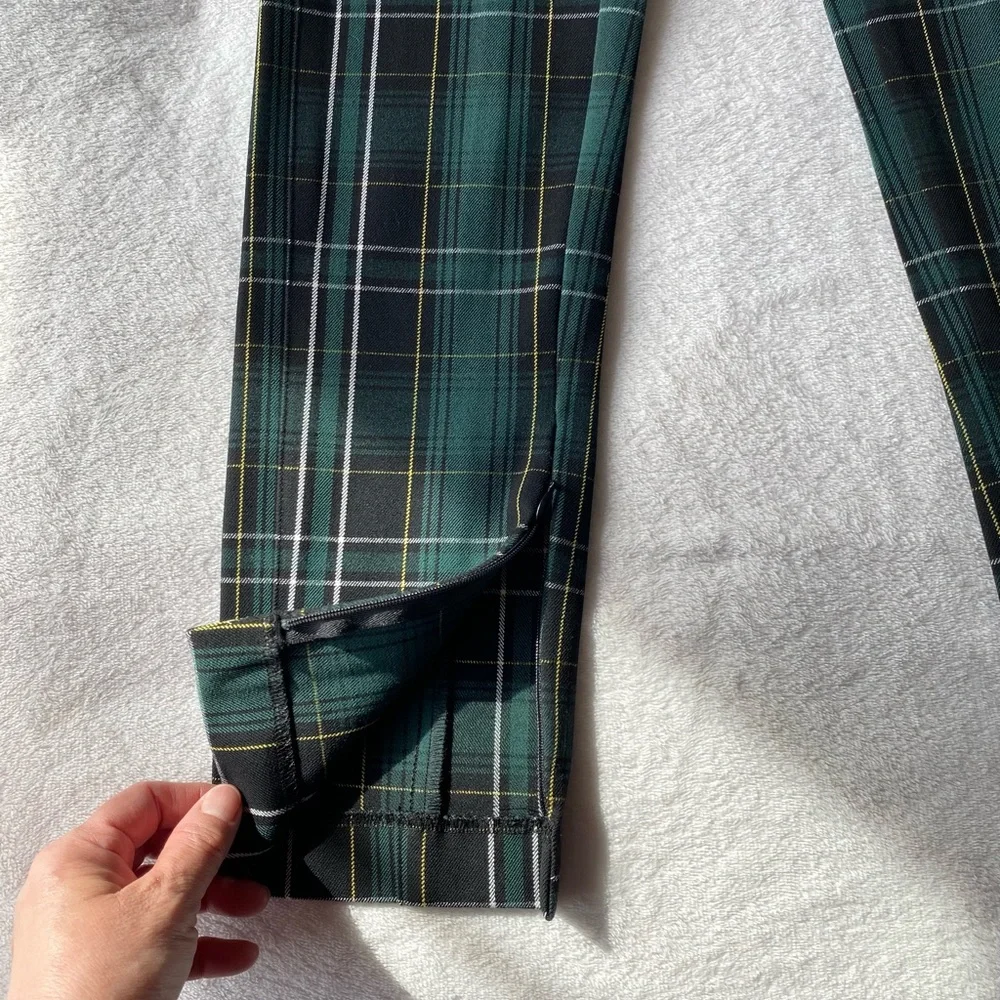 Ann Taylor Petite High Waist Audrey Pant in Plaid, Size OP, MSRP $109 - Picture 8 of 16